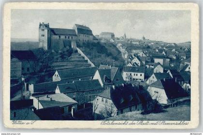06198 O4114 Wettin - Totalansicht, Schloss - 51147269