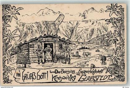 06347 O4272 Gerbstedt Lithographie Kirchweihfest Schützengesellschaft Ge... - 13637438