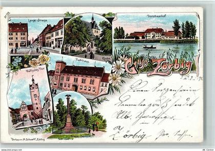 06780 O4415 Zörbig 1898 Lithographie Gruss aus - Krigerdenkmal, gute Erh... - 13405350