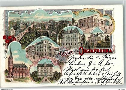 09212 O9102 Limbach-Oberfrohna 1902 Lithographie Gasthaus Zur Post Kirch... - 13636203