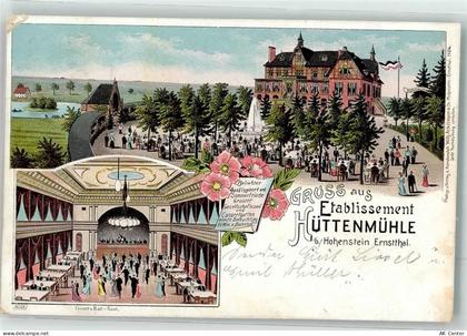 09337 O9270 Hohenstein-Ernstthal 1905 Lithographie Etablissement Hüttenm... - 13624445