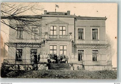 09557 O9380 Flöha 1914 - Vereinslazarett Uhlehaus Rot Kreuz-Fahne Lazare... - 13630517