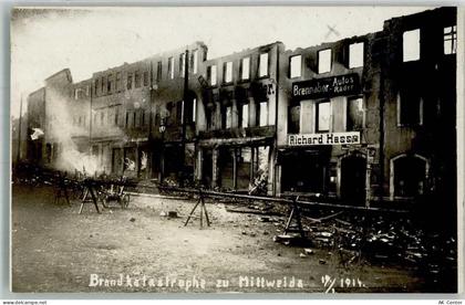 09648 O9250 Mittweida 1914 Foto AK Brandkatastrophe Mittweida 19.1.1914 ... - 13654952