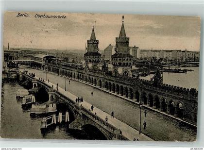 10115 O1020 Friedrichshain 1921 Foto AK Oberbaumbrücke - 38091813