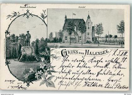 10115 W1000 Halensee 1899 - Bismarck-Denkmal Bahnhof - 13494441