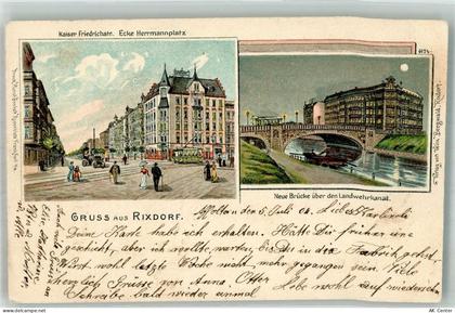 10115 W1000 Rixdorf 1904 Lithographie Kaiser Friedrichstrasse - Ecke Her... - 13669715