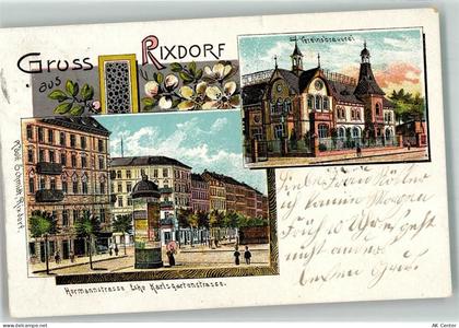 10115 W1000 Rixdorf 1905 Lithographie Vereinsbrauerei Hermannstraße Ecke... - 13635570