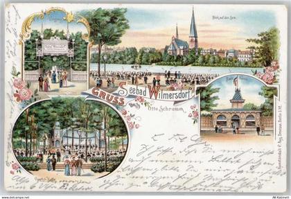 10115 W1000 Wilmersdorf 1899 Lithographie / Künstlerkarte Gruß aus Seeba... - 51531283