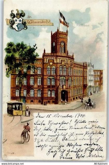 10115 W1000 Wilmersdorf 1900 Künstlerkarte Rathaus - 51529850