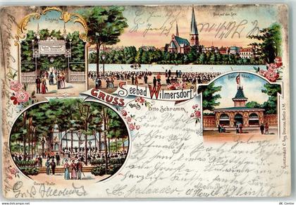 10115 W1000 Wilmersdorf 1902 Lithographie Seebad Wilmersdorf Blick auf d... - 13453761