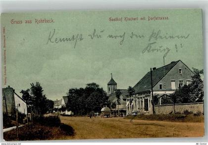 14624 O1543 Rohrbeck b Falkensee 1906 - Dorfstrasse Gasthaus Kluchert Fu... - 13664058