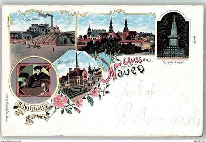 14641 O1550 Nauen , Havelland 1900 Lithographie Zuckerfabrik Kriegerdenk... - 13608320