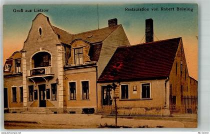 14641 O1551 Lietzow b Nauen 1917 - Gasthaus Brüning Bahnpost Nauen-Zug 1... - 13665435