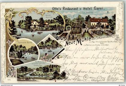 15711 O1600 Königs Wusterhausen 1899 Lithographie Ottos Gasthaus Hotel G... - 13635648