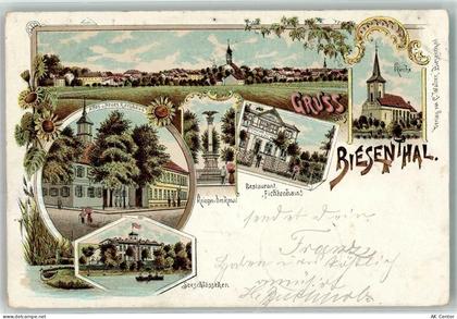 16359 O1296 Biesenthal b Bernau b Berlin 1901 Lithographie Altes und Neu... - 13635680