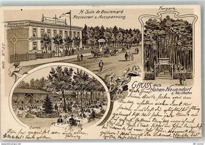 16540 O1406 Hohen Neuendorf 1918 Lithographie Gasthaus H. Suin de Boutem... - 13638777