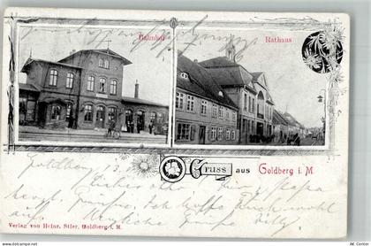 19399 O2862 Goldberg , Meckl 1904 - Bahnhof Rathaus - 13663023