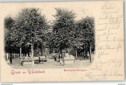 20095 W2000 Wandsbek 1900 - Marktplatzanlage Löwe - 52105977