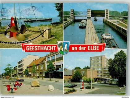 21502 W2054 Geesthacht 1987 - Geesthacht, Schleuse/sluice,Schöning & Co ... - 20025063