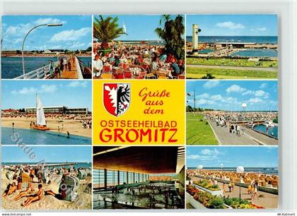 23743 W2433 Grömitz - Wellenbad Freibad Hafen Landungssteg - 52253014
