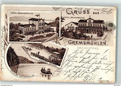 23936 O2420 Grevesmühlen 1899 Lithographie Vorläufer Hotel Brahmberg Hot... - 13630126