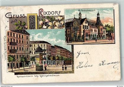 24306 W2320 Rixdorf 1905 Lithographie Vereinsbrauerei Hermannstraße Ecke... - 13620850