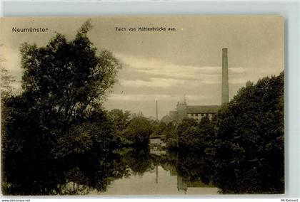 24534 W2350 Neumünster , Holst - Teich von Mühlenbrücke aus - 39315389