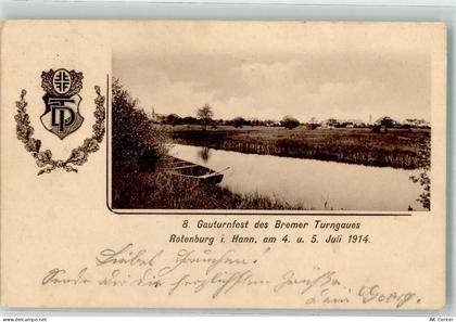 27356 W2720 Rotenburg Wümme 1914 - 8. Gauturnfest des Bremer Turngaus 19... - 13629872