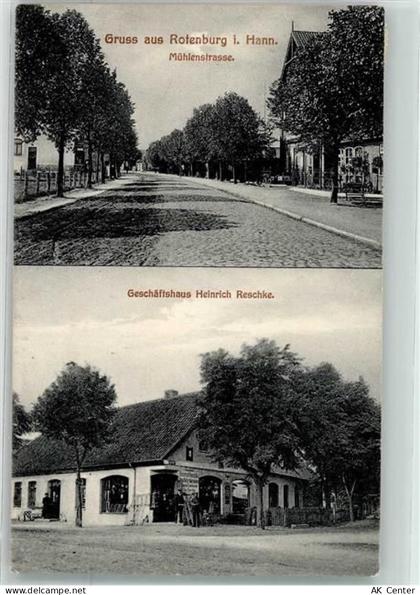 27356 W2720 Rotenburg Wümme 1919 Foto AK Mühlenstraße Geschäftshaus Resc... - 13623711