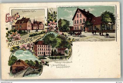 27356 W2720 Rotenburg Wümme Lithographie Amtsgericht Wassermühle Kalands... - 13662577