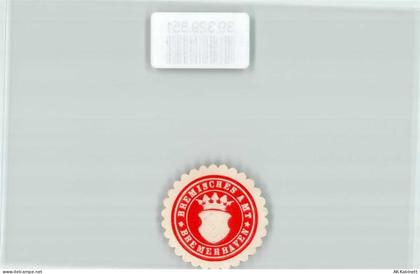27568 W2850 Bremerhaven Siegelmarke Bremisches Amt Bremerhaven - 39329851
