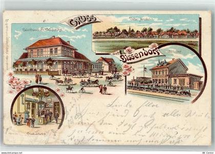 30900 W3002 Bissendorf , Han 1899 Lithographie Gasthaus Gödecke Gastraum... - 13624727