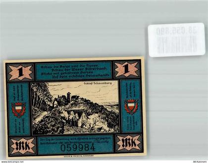 31840 W3253 Hessisch Oldendorf Notgeldschein 1 Mark Schloss Schaumburg... - 38055890