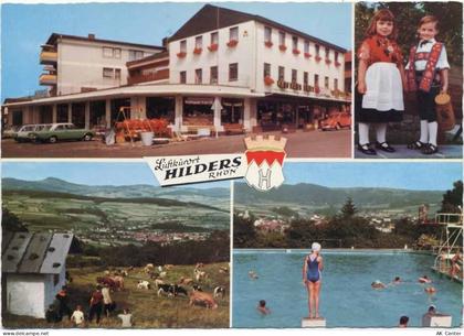 36115 W6414 Hilders um 1970 - Hilders, 4 Ansichten, Kaufhaus Etzel, Schw... - 20003073