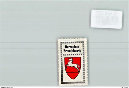 38100 W3300 Braunschweig - Herzogtum Braunschweig Vignette Wappen Kaffee... - 10409902