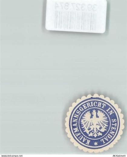 39576 O3500 Stendal Siegelmarke Justiz Kaufmannsgericht in Stendal - 39327874