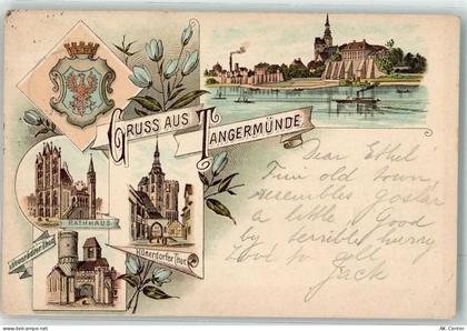 39590 O3504 Tangermünde 1897 Lithographie Vorläufer Hünerdorfer Tor Rath... - 13624638