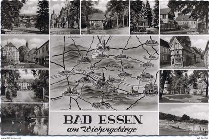 49152 W4515 Bad Essen 1961 - Bad Essen, 11 Ansichten, Landkarte,Cramers ... - 20011188