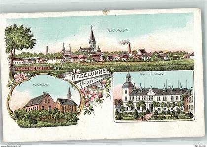 49740 W4473 Haselünne 1906 Lithographie Krankenhaus Ursuliner-Kloster - 13610055