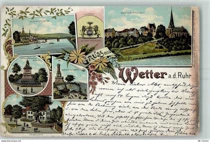 58300 W5802 Wetter Ruhr 1898 Gebrauchsspuren Ruhrbrücke Wetter Freiheit ... - 13235720