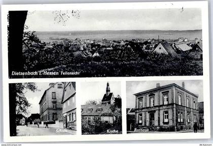 63128 W6057 Dietzenbach - Schule, Kirche, Rathaus - 51039182