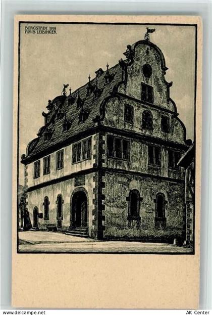 63927 W8768 Bürgstadt Künstlerkarte Rathaus Fränkische Heimatschutz-Post... - 11078129