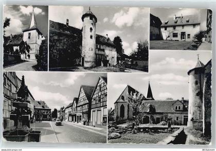 64739 W6128 Höchst i Odw - Altes Kloster, Brunnen, Straßenansicht - 51051490