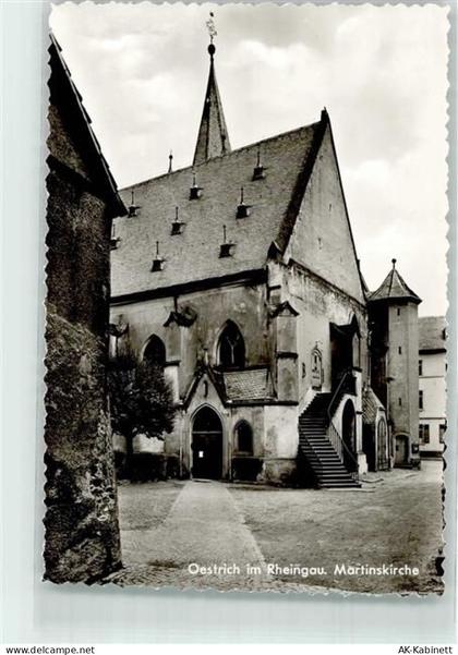 65375 W6227 Oestrich-Winkel Foto AK Martinskirche Foto Cekade - 39590253