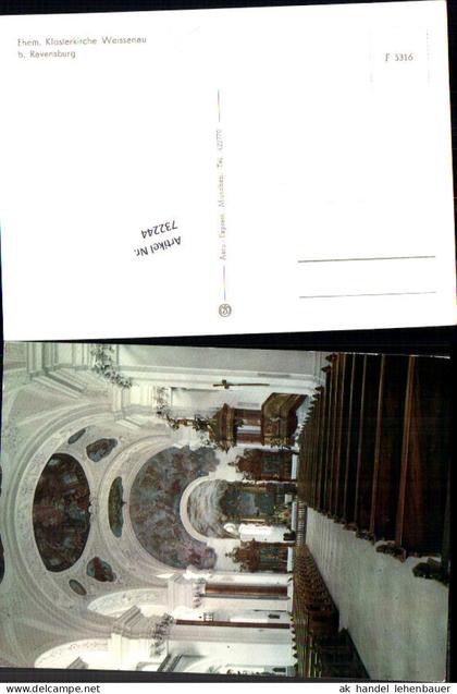 732244 Weißenau Ehem. Klosterkirche Ravensburg LK Ravensburg Kirche Inneres