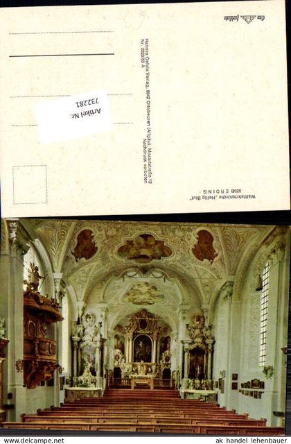 732281 Erding Wallfahrtskirche Heilig Blut Bez. Erding Inneres Altar