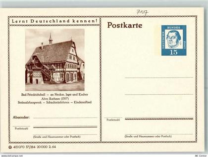 74177 W7107 Bad Friedrichshall - Altes Rathaus Postkarte - 10347794