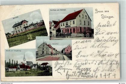 75428 W7132 Illingen , Württ 1905 - Bahnhof Gasthaus Zum Bahnhof Bahnhof... - 13615248