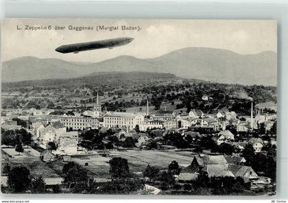 76571 W7560 Gaggenau 1911 Foto AK Luftschiff Zeppelin 6 über Gaggenau - 13625415