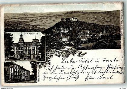 79410 W7847 Badenweiler 1902 Vorläufer Bahnpost Müllheim Badenweiler Zug... - 13468842